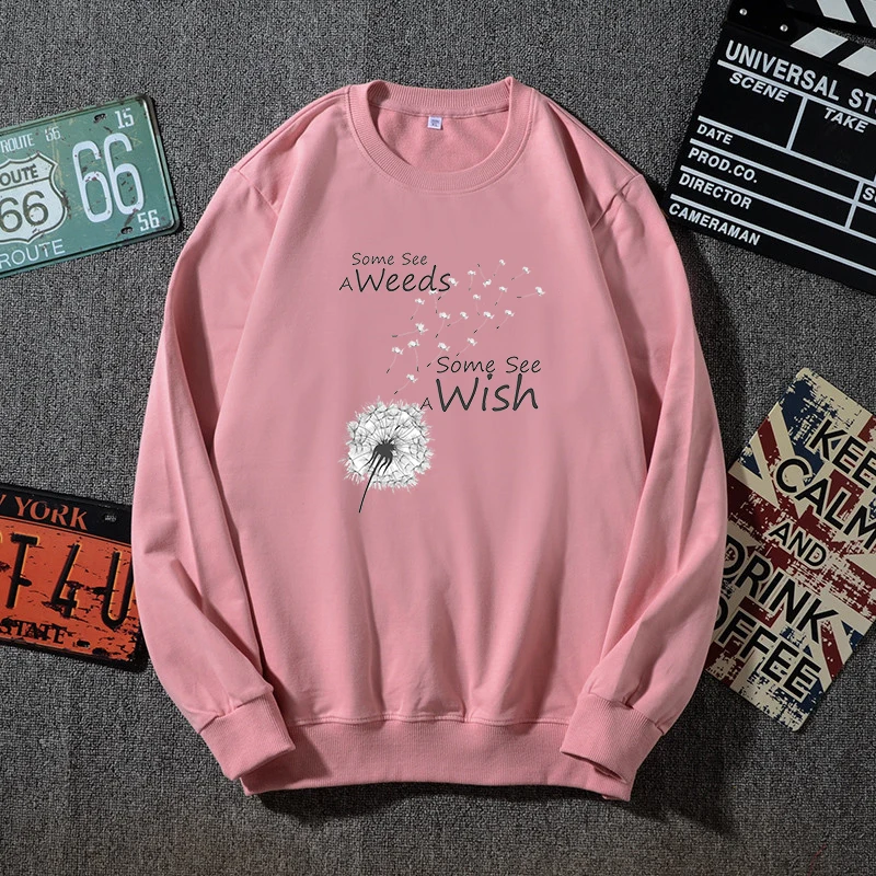 2021 Cotton Tops Women Dandelion Print Long Sleeve Harajuku Sweatshirt Casual O-neck Pullover Tops Fashion Street Wear Clothing
2021 Cotton Tops Women Dandelion Print Long Sleeve Harajuku Sweatshirt Casual O-neck Pullover Tops Fashion Street Wear Clothing