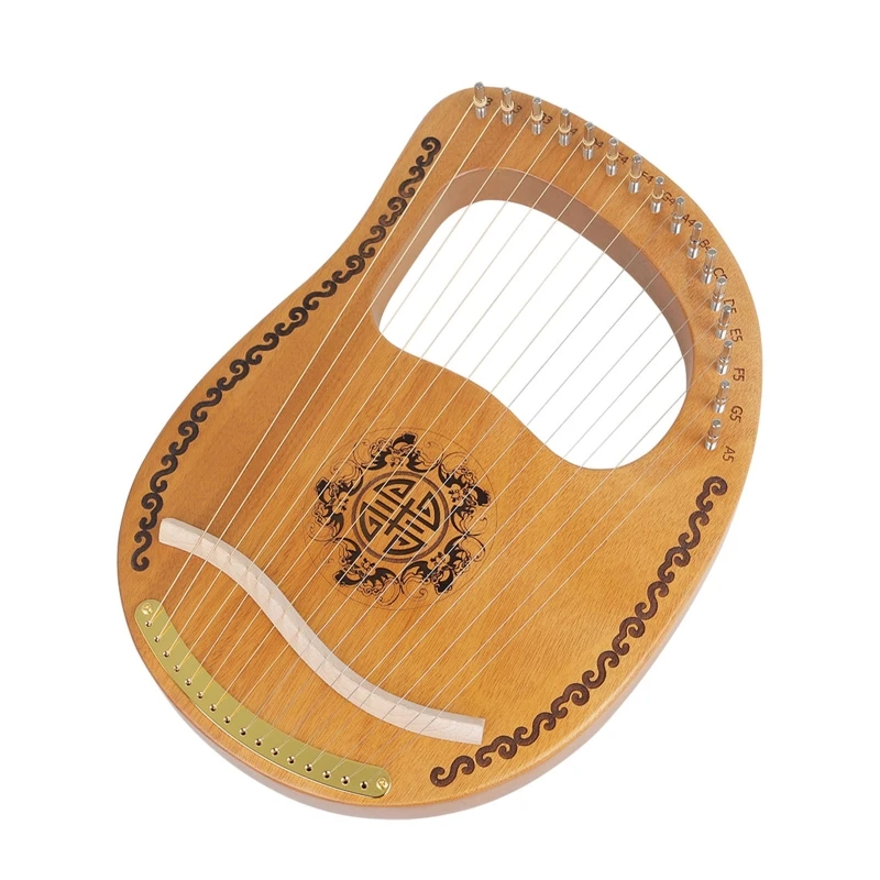 Portable Musical Instrument Harp 16-Strings Solid Wood Veneer Lyre Stringed Inst
Portable Musical Instrument Harp 16-Strings Solid Wood Veneer Lyre Stringed Inst