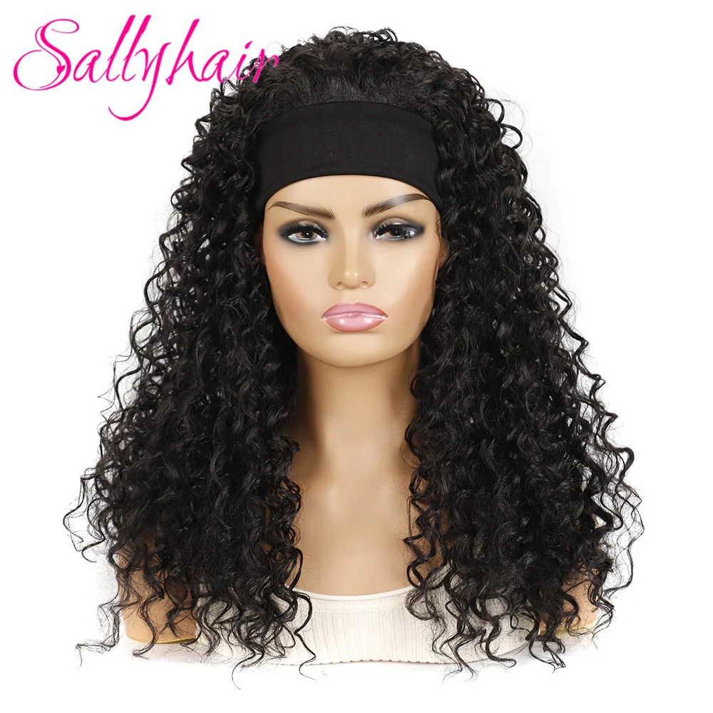 Sallyhair Synthetic Afro Deep Wave Long Hairband Wigs High Temperature Fluffy Natural Black Color 18inch Curly Wig
Sallyhair Synthetic Afro Deep Wave Long Hairband Wigs High Temperature Fluffy Natural Black Color 18inch Curly Wig