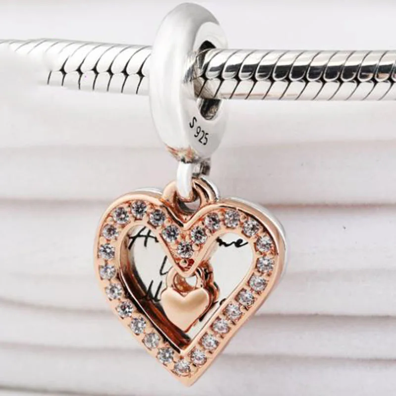 Original 925 Sterling Silver Charm Rose Gold Hand Painted Love Pendant Fit Pandora Women Bracelet & Necklace Diy Jewelry
Original 925 Sterling Silver Charm Rose Gold Hand Painted Love Pendant Fit Pandora Women Bracelet & Necklace Diy Jewelry