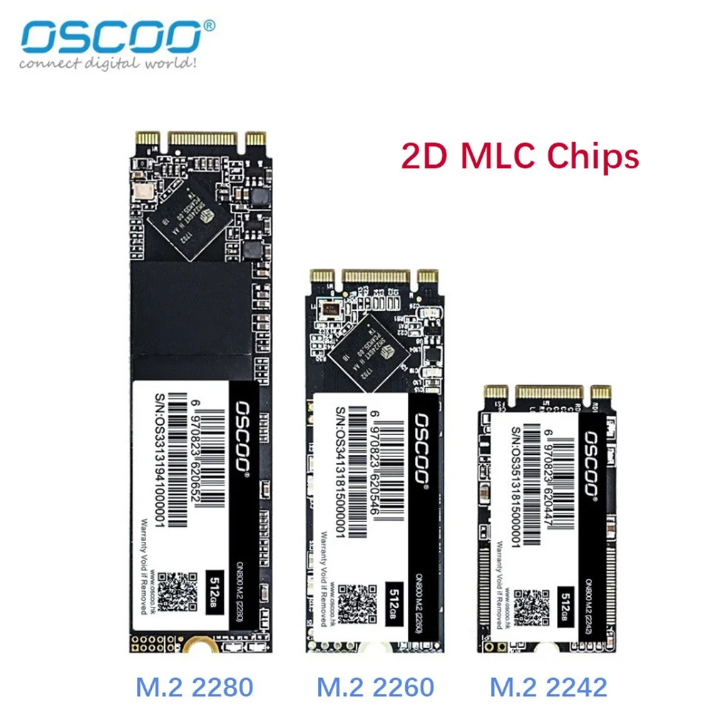 

Твердотельный накопитель OSCOO ON800 MLC 2246XT M.2 NGFF SSD, высокоскоростной, SATA3, 6 ГБ/сек., 128 Гб/256 ГБ/512 ГБ, жесткий диск для ноутбука, настольного компьют...