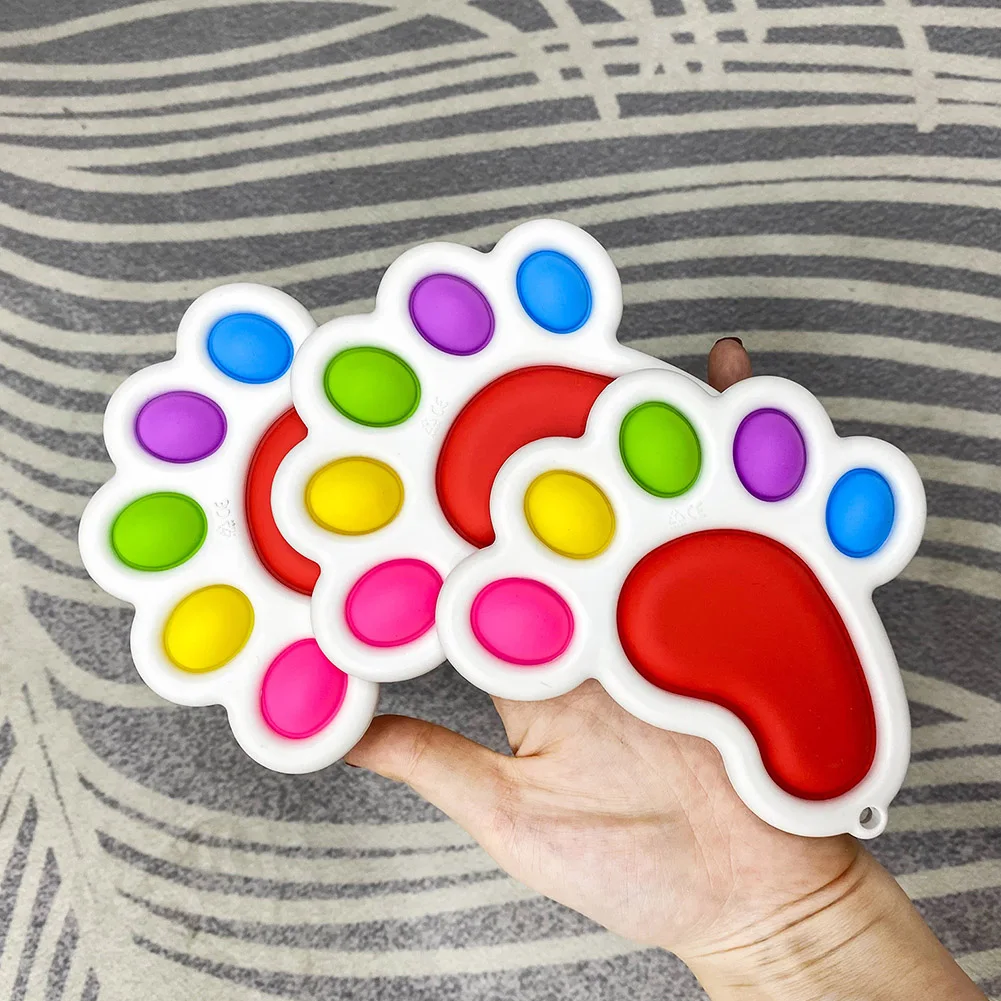 2021 New Foot Print Fidget Toys Adult Kid Educational Push Bubble Autism Stress Relief Toy dropshipping
2021 New Foot Print Fidget Toys Adult Kid Educational Push Bubble Autism Stress Relief Toy dropshipping