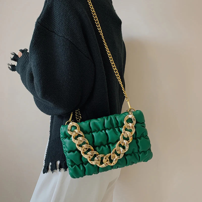 New Chain Small Clutch PU Leather Crossbody Shoulder Bag for Women Winter Fashion BRAND Handbags and Purses green
New Chain Small Clutch PU Leather Crossbody Shoulder Bag for Women Winter Fashion BRAND Handbags and Purses green