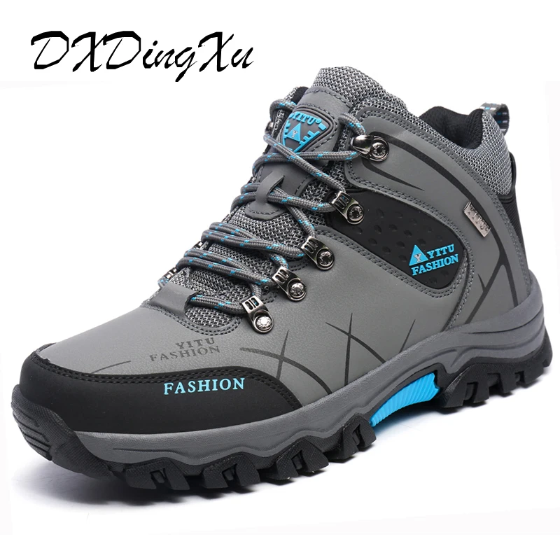 Brand Men Ankle Boots Waterproof Leather Sneakers No-slip Men's Boots Outdoor Male Hiking Boots Work Shoes Lace-up Size 39-47
Brand Men Ankle Boots Waterproof Leather Sneakers No-slip Men's Boots Outdoor Male Hiking Boots Work Shoes Lace-up Size 39-47