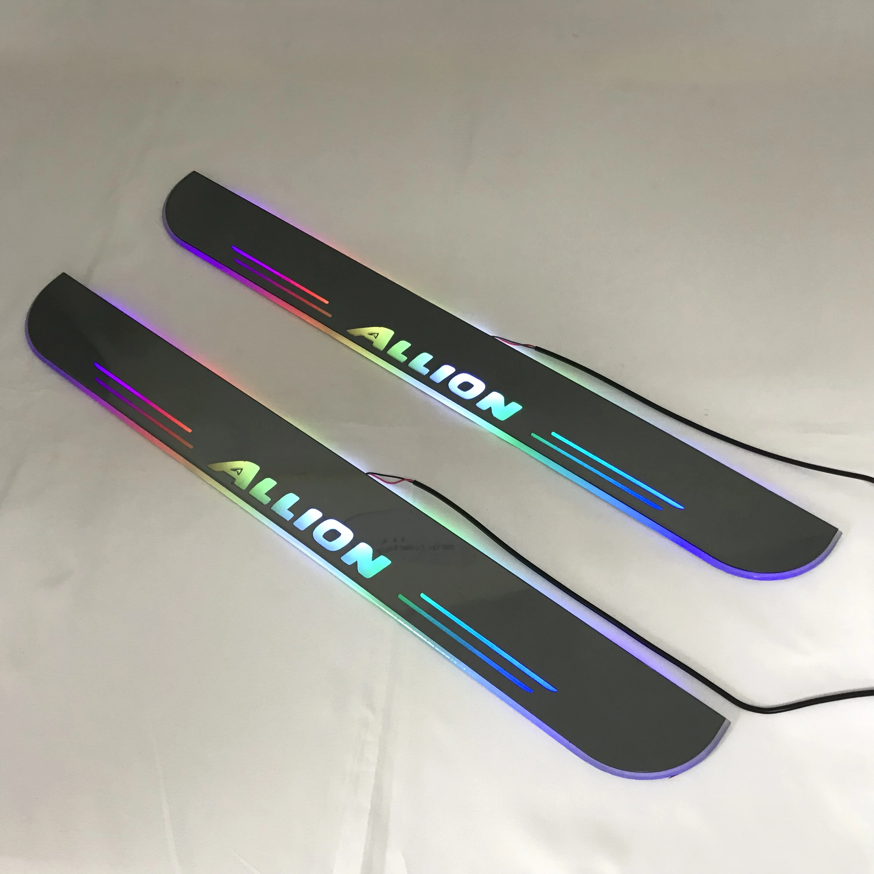 RQXR led moving door scuff for Toyota allion dynamic door sill plate flat lining overlay Flow/still light, 2pcs
RQXR led moving door scuff for Toyota allion dynamic door sill plate flat lining overlay Flow/still light, 2pcs