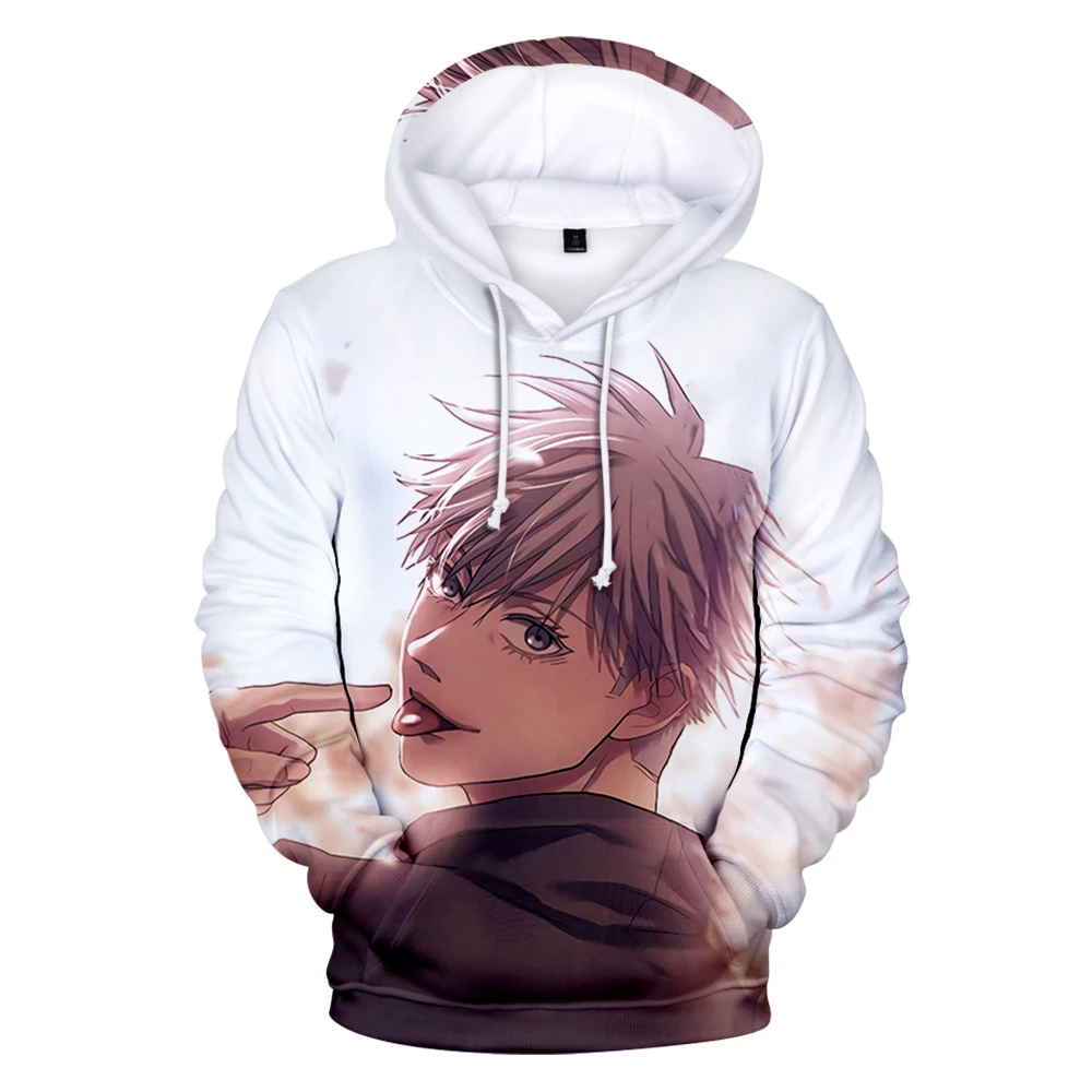 Personality Anime Jujutsu Kaisen Gojo Itadori Hoodies Men women Sweatshirts Cartoon Boy girl children Hoody Ki Men-Pullovers
Personality Anime Jujutsu Kaisen Gojo Itadori Hoodies Men women Sweatshirts Cartoon Boy girl children Hoody Ki Men-Pullovers