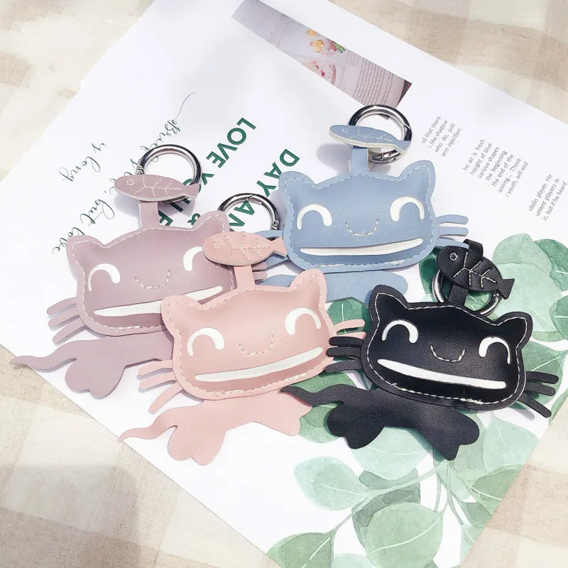 Cute soft-green PU leather kitten key fodging cartoon cat leather key fot bag pendant creative gift
Cute soft-green PU leather kitten key fodging cartoon cat leather key fot bag pendant creative gift