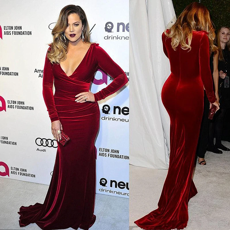 2018 New Long Sleeve Wine Red Evening prom gown Sexy deep V-Neck Corduroy Slim Hip Long Party Formal mother of the bride dresses
2018 New Long Sleeve Wine Red Evening prom gown Sexy deep V-Neck Corduroy Slim Hip Long Party Formal mother of the bride dresses