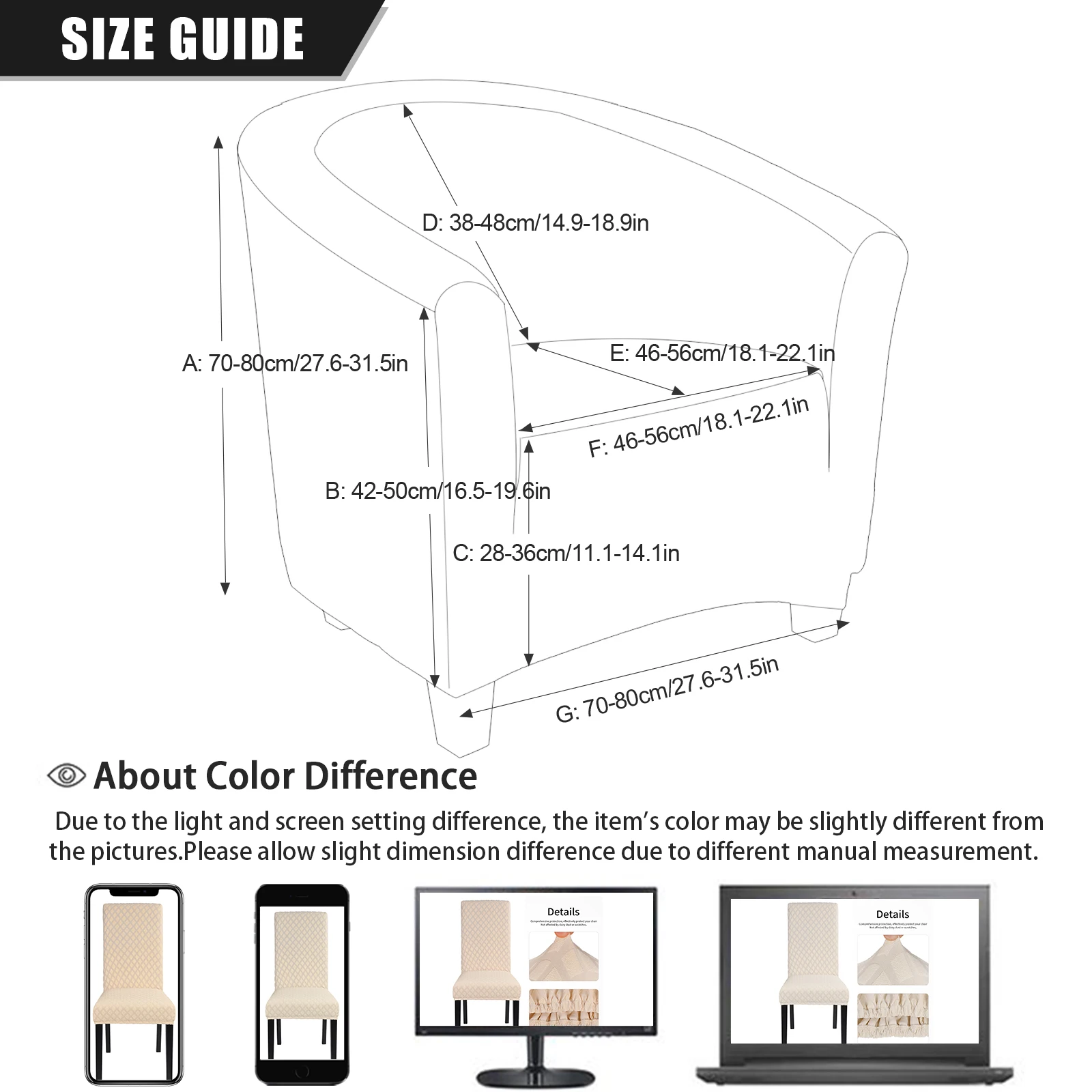 Elastic Bathtub Armchair Sofa Cover Dustproof Protector Washable Furniture Slipcover Quality Hotel Home Polyester Seat Cover 1Pc
Elastic Bathtub Armchair Sofa Cover Dustproof Protector Washable Furniture Slipcover Quality Hotel Home Polyester Seat Cover 1Pc