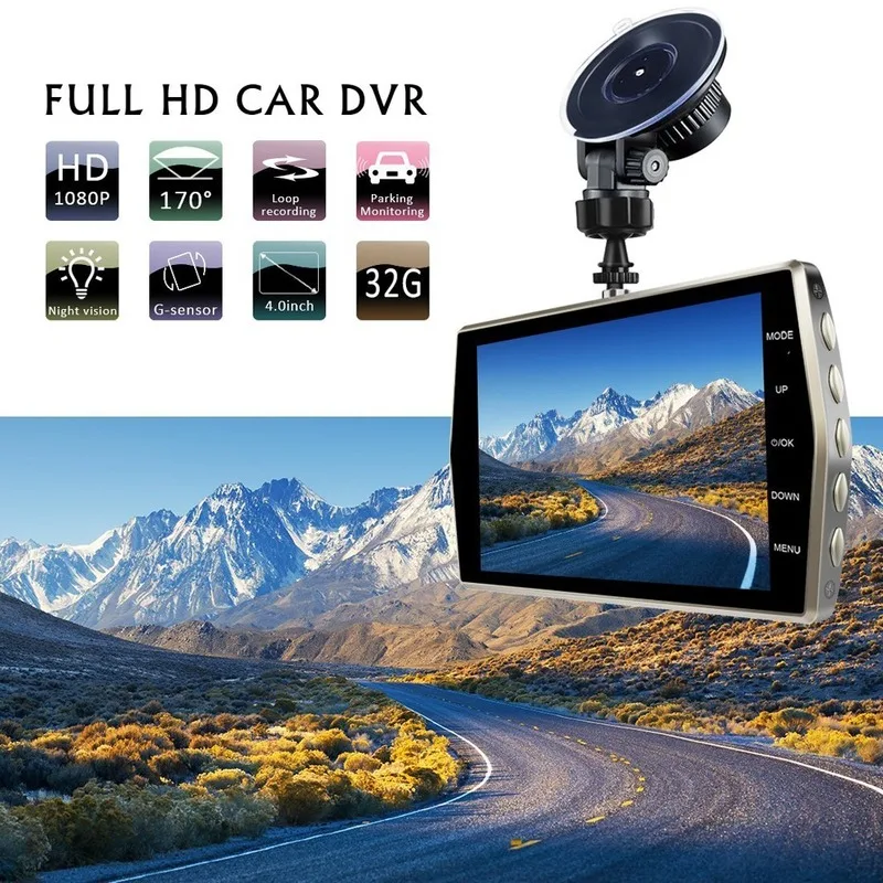 4-inch 1080P Car Driving Recorder LCD HD Display Zinc Alloy Housing Dual Lens Front and Rear Dual Recording Driving Recorder
4-inch 1080P Car Driving Recorder LCD HD Display Zinc Alloy Housing Dual Lens Front and Rear Dual Recording Driving Recorder