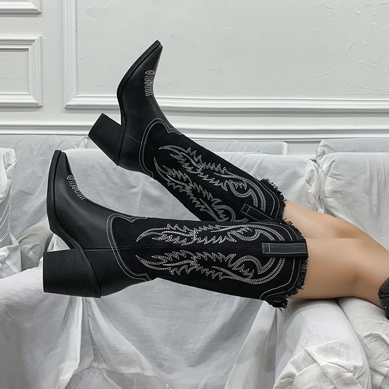 Fashion Comfortable Genuine Leather Ladies Knee High Long Boots Autumn Winter 2021 Women Shoes Thick High Heels Concise Shoes 40
Fashion Comfortable Genuine Leather Ladies Knee High Long Boots Autumn Winter 2021 Women Shoes Thick High Heels Concise Shoes 40