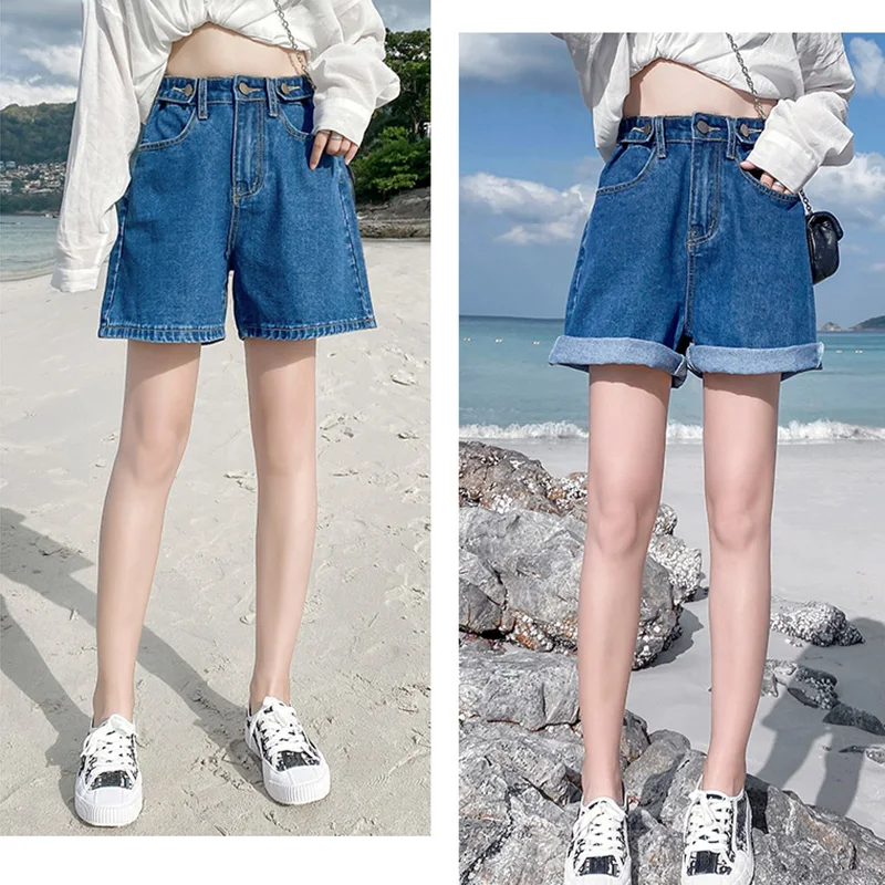 Women Denim Shorts Classic High Waist Wide Leg Female Casual Summer Ladies Shorts Jeans BMF88
Women Denim Shorts Classic High Waist Wide Leg Female Casual Summer Ladies Shorts Jeans BMF88