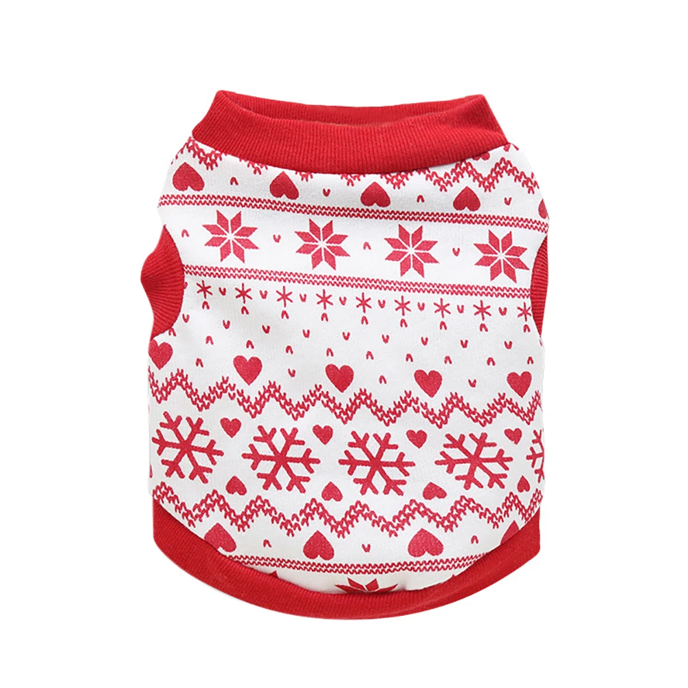 Christmas Pet Dog Clothes Snowflake Printed Fleece Dog Pullover Winter Sweater Small Dog Clothes Chihuahua Teddy Warm Outfits
Christmas Pet Dog Clothes Snowflake Printed Fleece Dog Pullover Winter Sweater Small Dog Clothes Chihuahua Teddy Warm Outfits
