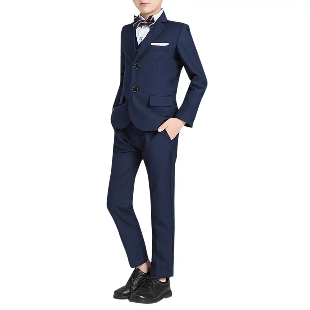 YUNCLOS Children Suits British Classic, Comfortable Casual Suits Boy's Four-Piece Solid Suit (Jacket + Vest + Pants + Bow Tie)
YUNCLOS Children Suits British Classic, Comfortable Casual Suits Boy's Four-Piece Solid Suit (Jacket + Vest + Pants + Bow Tie)