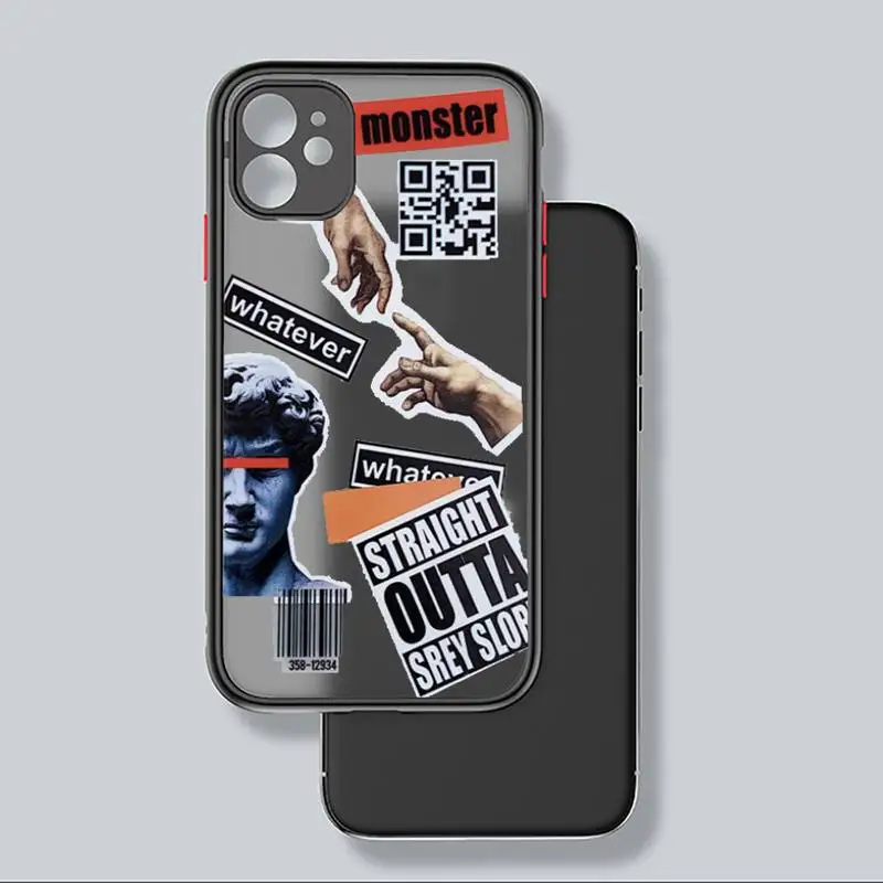 Retro stitching sticker style fashion Phone Case black matte transparent For iPhone 7 8 x xs xr 11 12 pro plus mini max
Retro stitching sticker style fashion Phone Case black matte transparent For iPhone 7 8 x xs xr 11 12 pro plus mini max