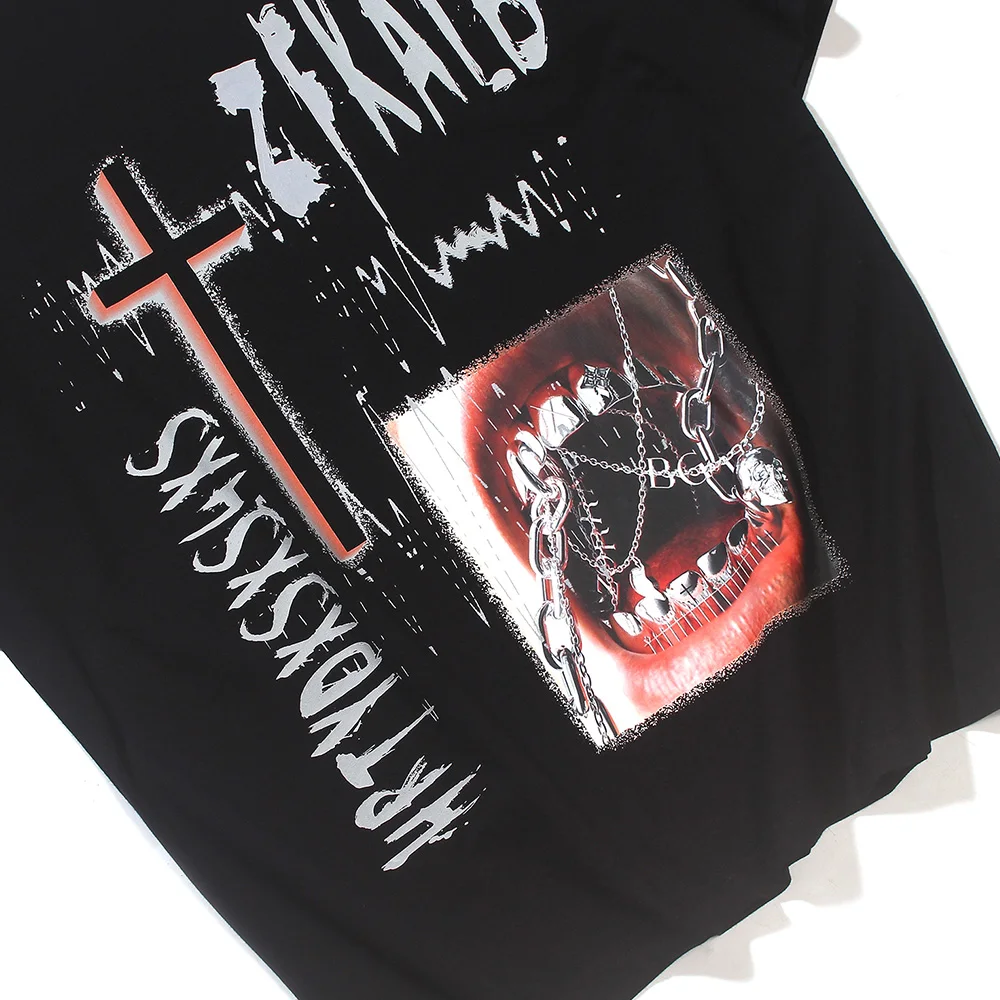 Aolamegs T Shirt Men Horror Gothic Rock Chain Illustration Printed Men's Tee Shirts Baggy High Street Fashion Summer Streetwear
Aolamegs T Shirt Men Horror Gothic Rock Chain Illustration Printed Men's Tee Shirts Baggy High Street Fashion Summer Streetwear