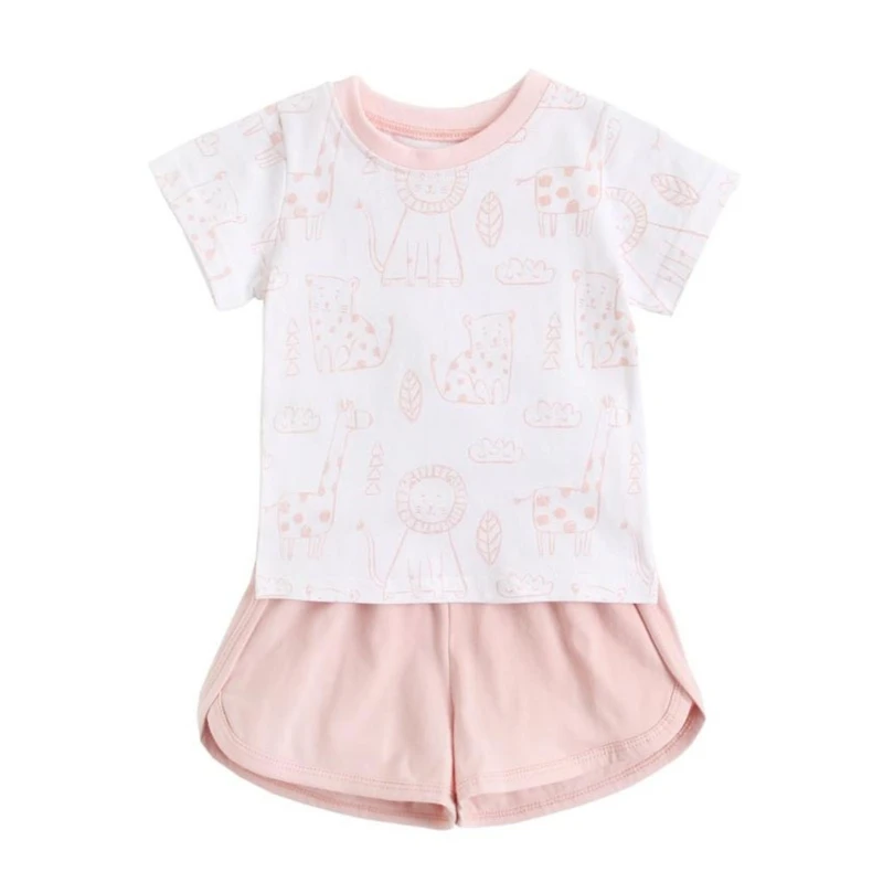 Infant Baby Girl Summer Outfits Short Sleeve Cartoon Zoo Animal Print T-Shirt Tops and Shorts Pants 2Pcs Toddlers Kids Set
Infant Baby Girl Summer Outfits Short Sleeve Cartoon Zoo Animal Print T-Shirt Tops and Shorts Pants 2Pcs Toddlers Kids Set