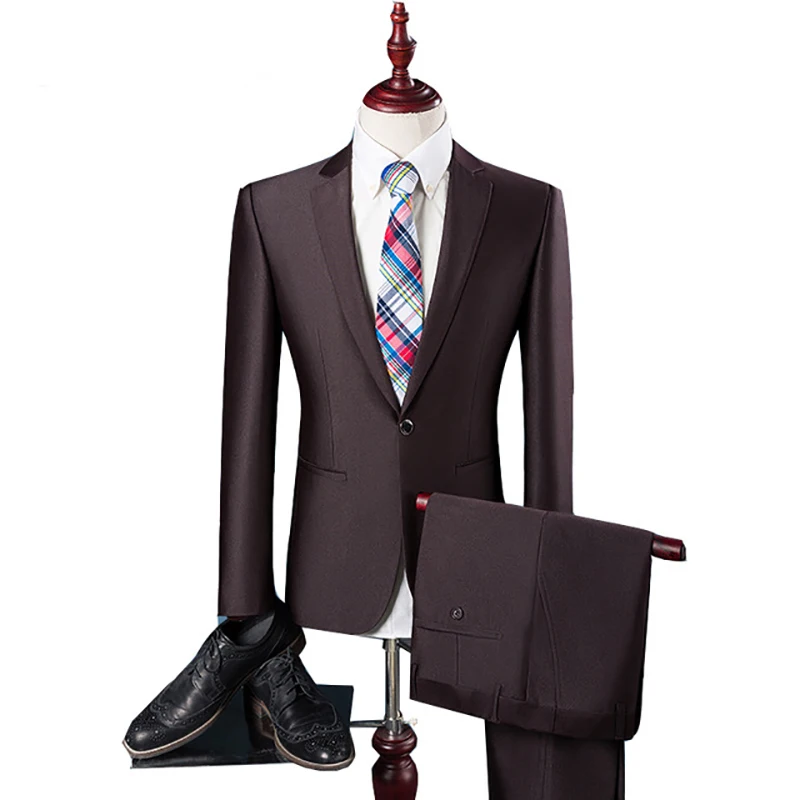 2020 Latest Coat Pant Designs High Quality Polyester and Viscose Business Casual Men's Blue Brown Suits Jacket+Pants 2 Piece Set
2020 Latest Coat Pant Designs High Quality Polyester and Viscose Business Casual Men's Blue Brown Suits Jacket+Pants 2 Piece Set