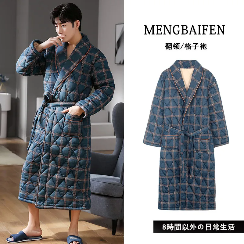 Flannel Men Nightwear Negligee Winter Coral Fleece Gown Sleepwear Home Clothing Thick Bathrobe Belt Pocket Nightgown
Flannel Men Nightwear Negligee Winter Coral Fleece Gown Sleepwear Home Clothing Thick Bathrobe Belt Pocket Nightgown