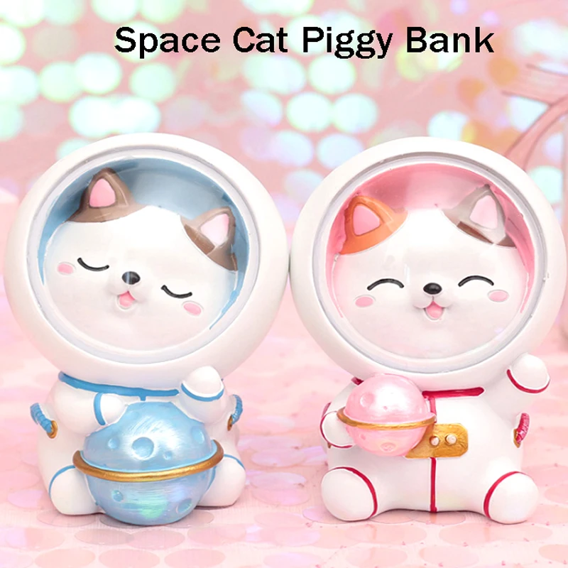 Space Cat Piggy Bank Piggy Bank Children Piggy Bank Room Decoration Home Decoration Cartoon Cat Shaped Coin Storage Box
Space Cat Piggy Bank Piggy Bank Children Piggy Bank Room Decoration Home Decoration Cartoon Cat Shaped Coin Storage Box