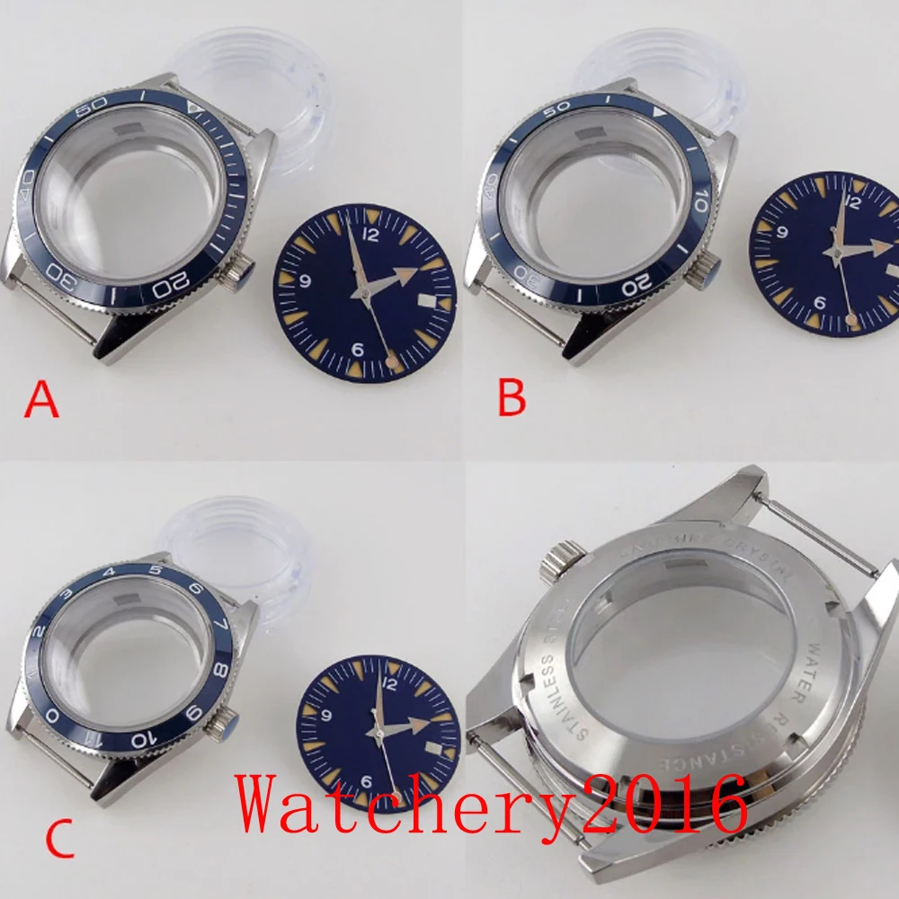 41mm Stainless Steel Men Automatic Watch Case Fit NH35A See-through Back Dial Luminous Hand Sapphire Crystal New
41mm Stainless Steel Men Automatic Watch Case Fit NH35A See-through Back Dial Luminous Hand Sapphire Crystal New
