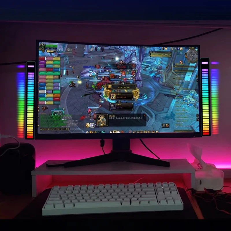 LED Strip RGB Voice-Activated Rhythm Ambient Light Colorful Sound Control Ambient Light 32 Bit Music Level Indicator Car Desktop
LED Strip RGB Voice-Activated Rhythm Ambient Light Colorful Sound Control Ambient Light 32 Bit Music Level Indicator Car Desktop