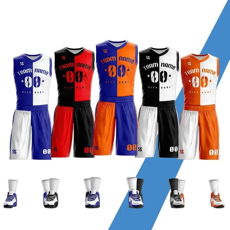 Cheap Custom Diy Basketball Jerseys Set Uniforms Kits Youth Men Basketball Shirts Shorts Suit Sports Clothes Mix Order
Cheap Custom Diy Basketball Jerseys Set Uniforms Kits Youth Men Basketball Shirts Shorts Suit Sports Clothes Mix Order