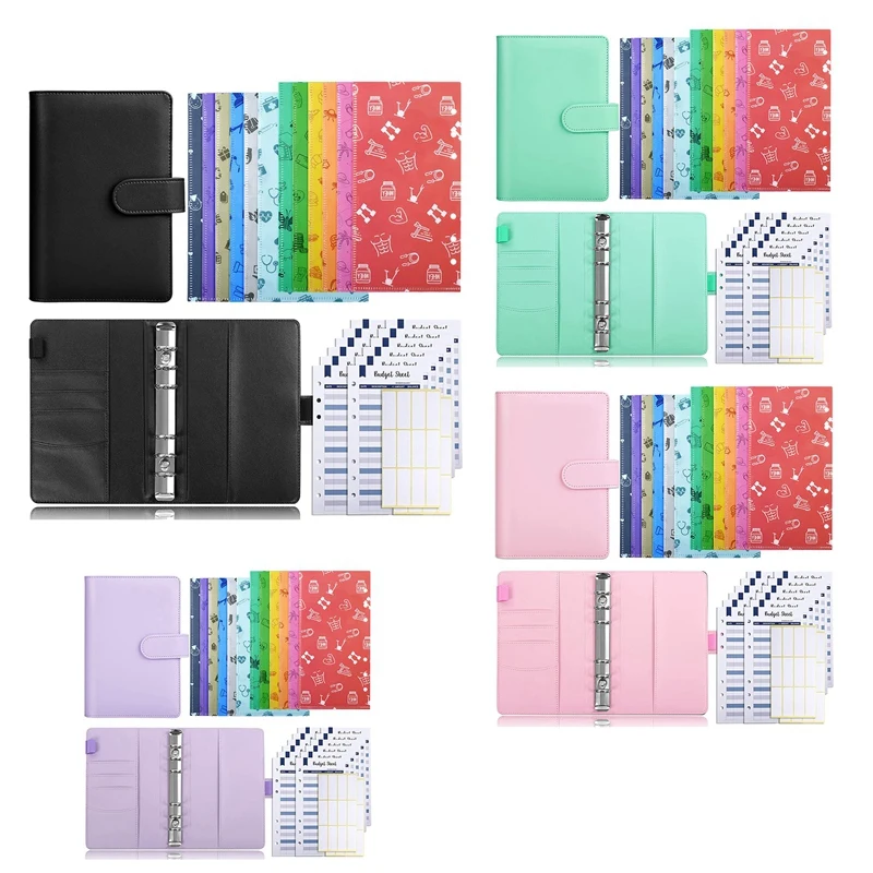 Cash Envelopes Budget Binder with A6 Binder and Budget Money Envelopes Budget Sheets,Money Organizer for Cash
Cash Envelopes Budget Binder with A6 Binder and Budget Money Envelopes Budget Sheets,Money Organizer for Cash