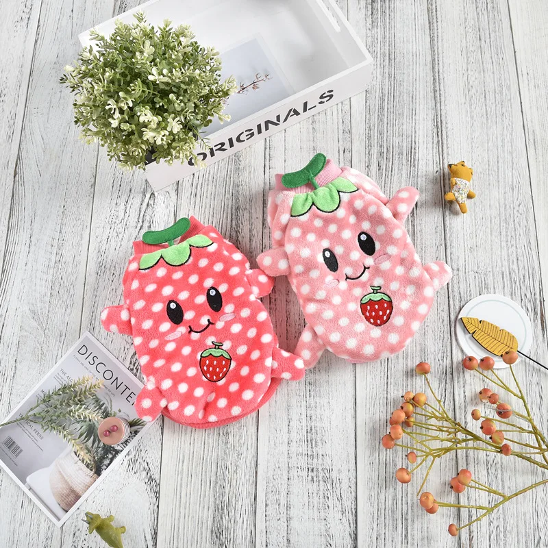 Red Pink Colors S-xxl Sizes Strawberry Shaped Pet Costume Warm Two Feet Dog Clothes for Autumn and Winter Dog Halloween Clothes 
Red Pink Colors S-xxl Sizes Strawberry Shaped Pet Costume Warm Two Feet Dog Clothes for Autumn and Winter Dog Halloween Clothes