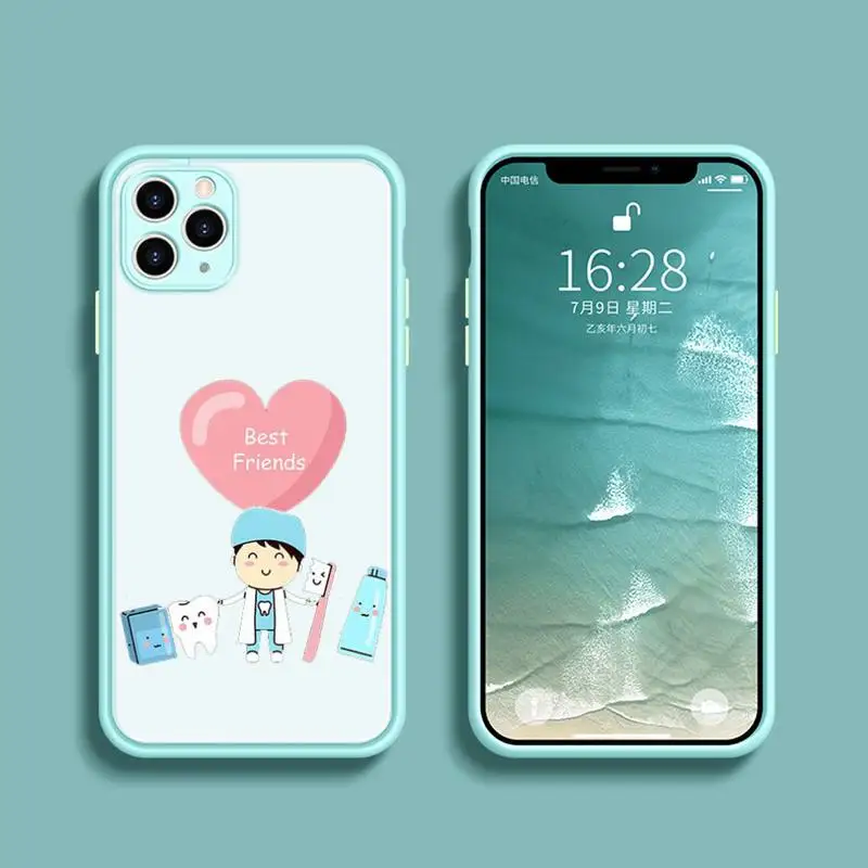 Tooth Dentist Phone Case Transparent Matte For IPhone 7 8 11 12 S Mini Pro X XS XR MAX Plus Cover Shell
Tooth Dentist Phone Case Transparent Matte For IPhone 7 8 11 12 S Mini Pro X XS XR MAX Plus Cover Shell