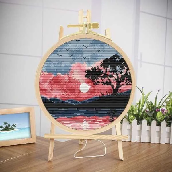 -Набор для вышивки крестиком с круговым пейзажем 7-Sunset 34-34, Набор для вышивки крестиком, наборы для рукоделия, тканевая нить
-Набор для вышивки крестиком с круговым пейзажем 7-Sunset 34-34, Набор для вышивки крестиком, наборы для рукоделия, тканевая нить