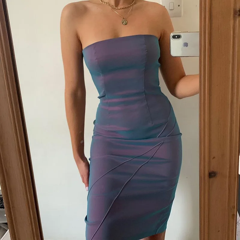 Womans Summer Fashion Sexy Sleeveless Slit Bodycon Dress Patchwork Tube Gradient Mini Dress Party Elegant Clothes Party Clubwear
Womans Summer Fashion Sexy Sleeveless Slit Bodycon Dress Patchwork Tube Gradient Mini Dress Party Elegant Clothes Party Clubwear