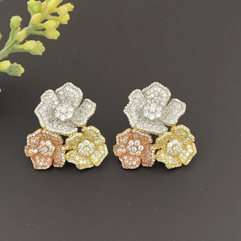 Vanifin Fashion Jewelry Gorgeous Floret Micro Plated Earrings For Women Wedding Banquet Daily Popular Best Gifts
Vanifin Fashion Jewelry Gorgeous Floret Micro Plated Earrings For Women Wedding Banquet Daily Popular Best Gifts
