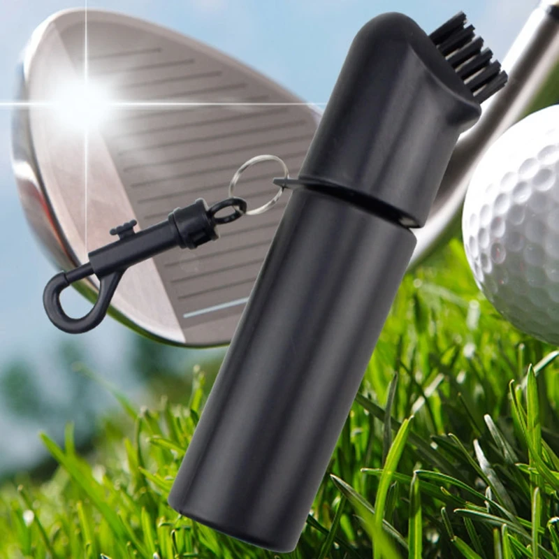 New professional golf cleaning brush with squeeze water bottle and hook for easy filling with water/soap solution
New professional golf cleaning brush with squeeze water bottle and hook for easy filling with water/soap solution