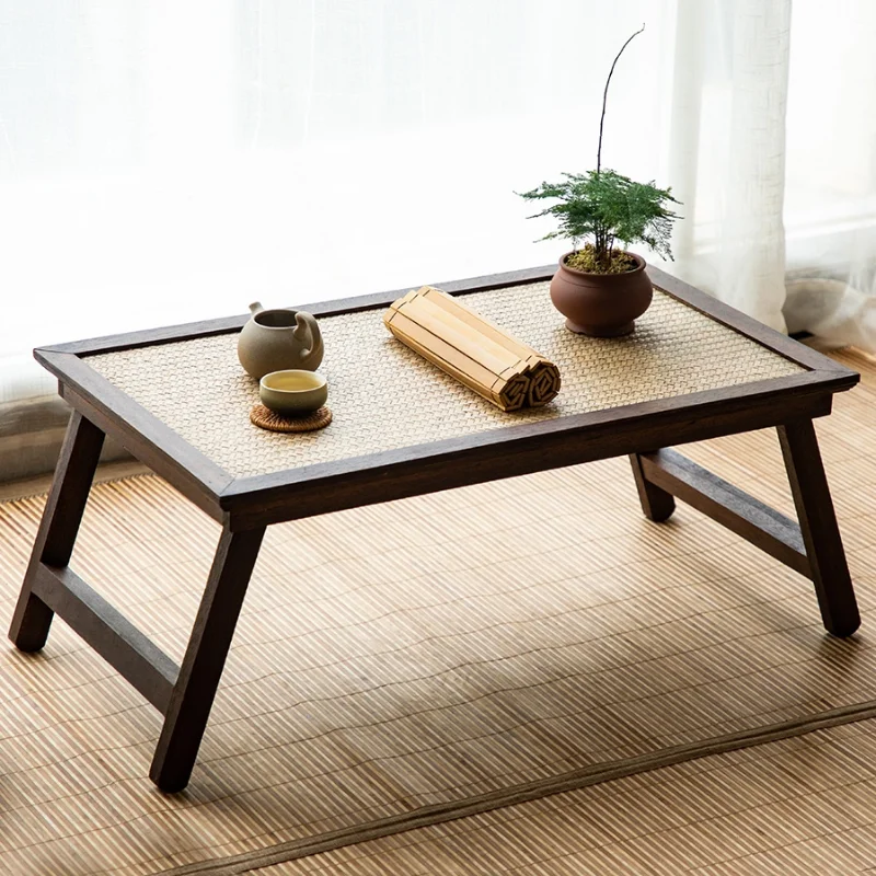 Японский Домашний Складной Столик дзен Kang низкий эркерный столик Маленький