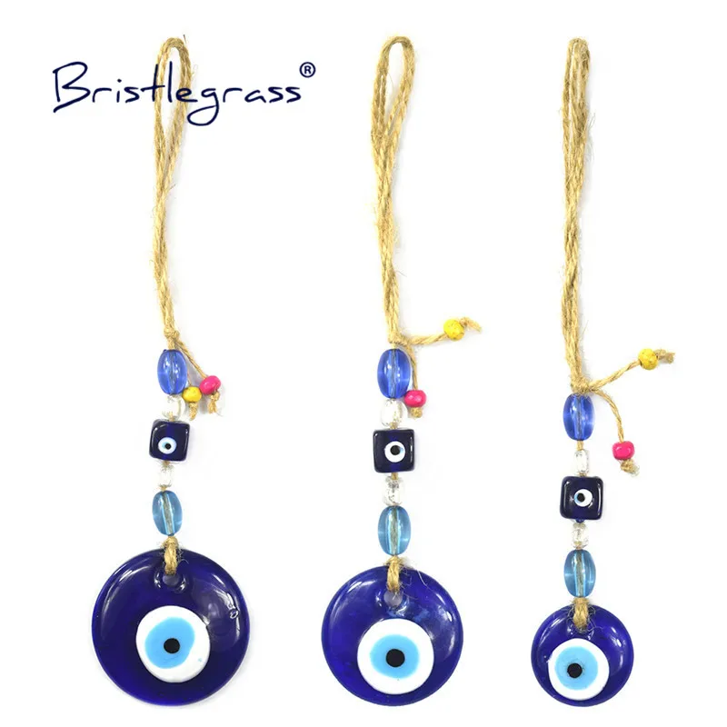 BRISTLEGRASS Turkish Blue Evil Eye Vintage Hemp Cord Glass Amulet Lucky Charm Wall Hanging Pendants Pendulum Blessing Protection
BRISTLEGRASS Turkish Blue Evil Eye Vintage Hemp Cord Glass Amulet Lucky Charm Wall Hanging Pendants Pendulum Blessing Protection