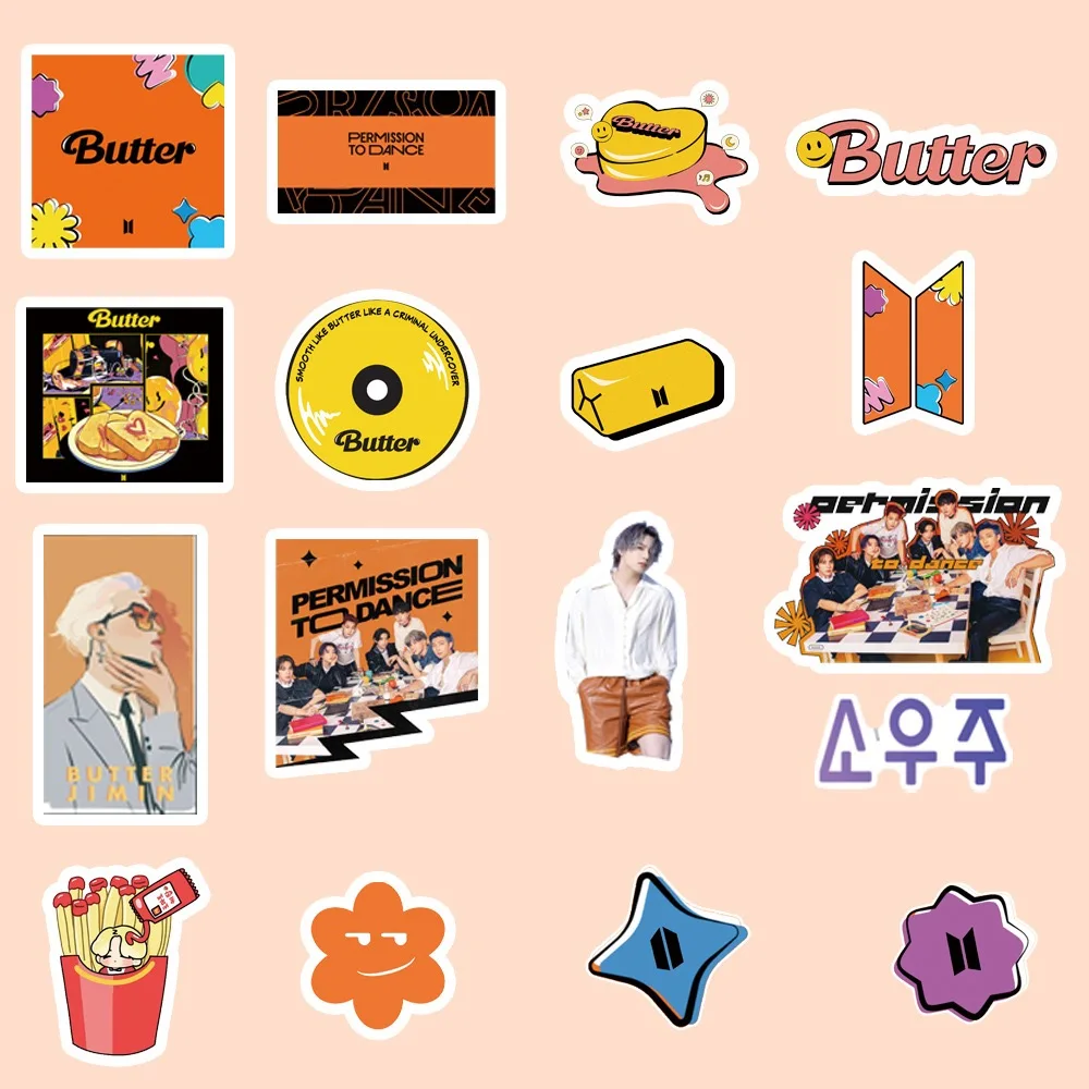 94Pcs/set Bangtan Boys Stickers KPOP Stars New Album Butter 8th Anniversary Toys Skateboard Suitcase Laptop | Дом и сад