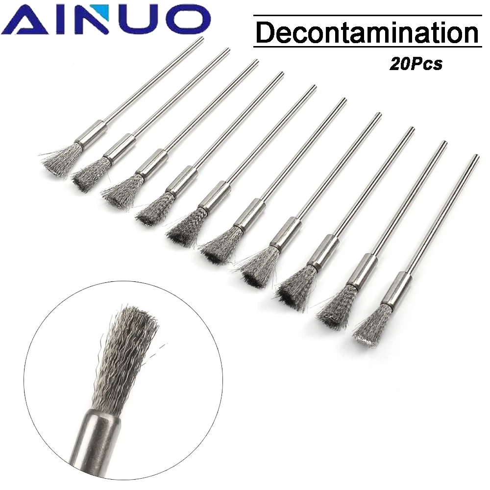20Pcs 3x8mm Steel Wire Wheel Brushes Set Kit for Mini Drill Rotary Tools Polishing Brush Dremel Accessories
20Pcs 3x8mm Steel Wire Wheel Brushes Set Kit for Mini Drill Rotary Tools Polishing Brush Dremel Accessories