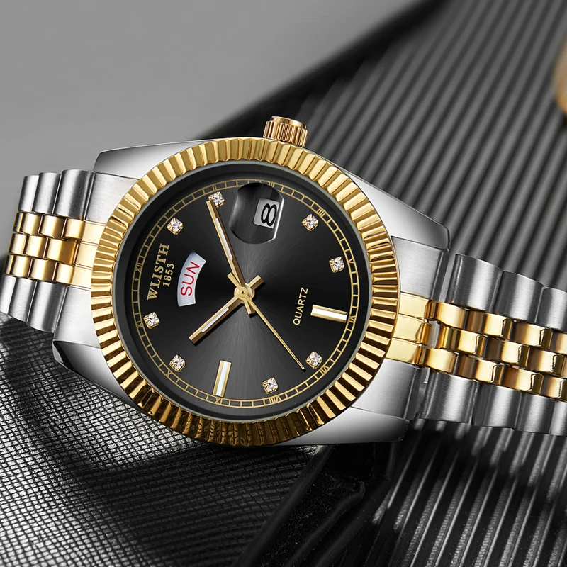 WLISTH Men's Watch Business Classic Casual Calendar Waterproof Gold Luxury Fashion Men's Quartz Watch Without Packaging WA306
WLISTH Men's Watch Business Classic Casual Calendar Waterproof Gold Luxury Fashion Men's Quartz Watch Without Packaging WA306
