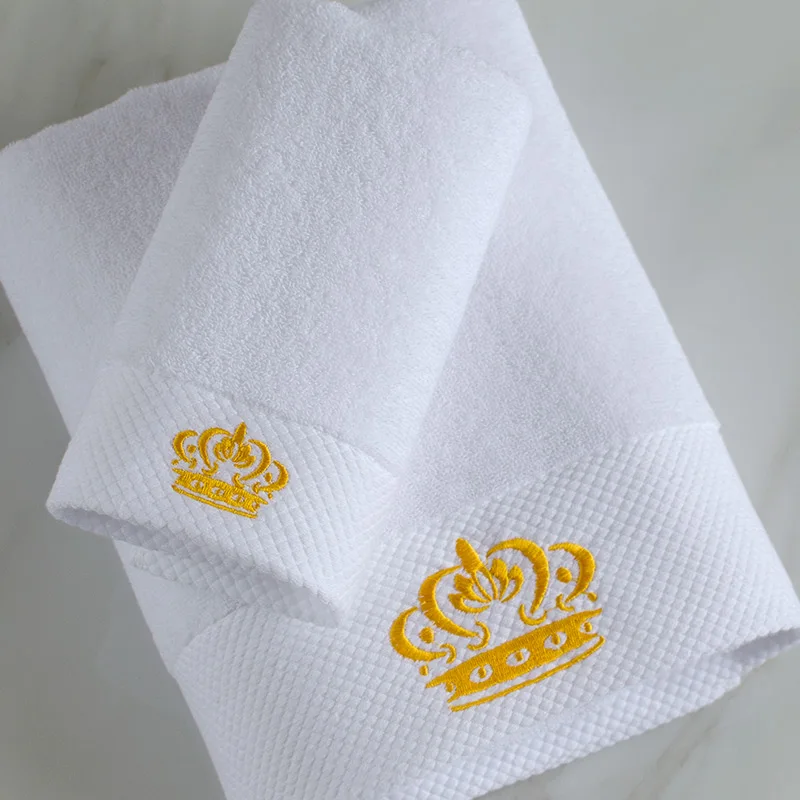 Bath Towel+Hand Towel 100% Cotton Absorbent Terry White Hotel Bath Towel Set
Bath Towel+Hand Towel 100% Cotton Absorbent Terry White Hotel Bath Towel Set