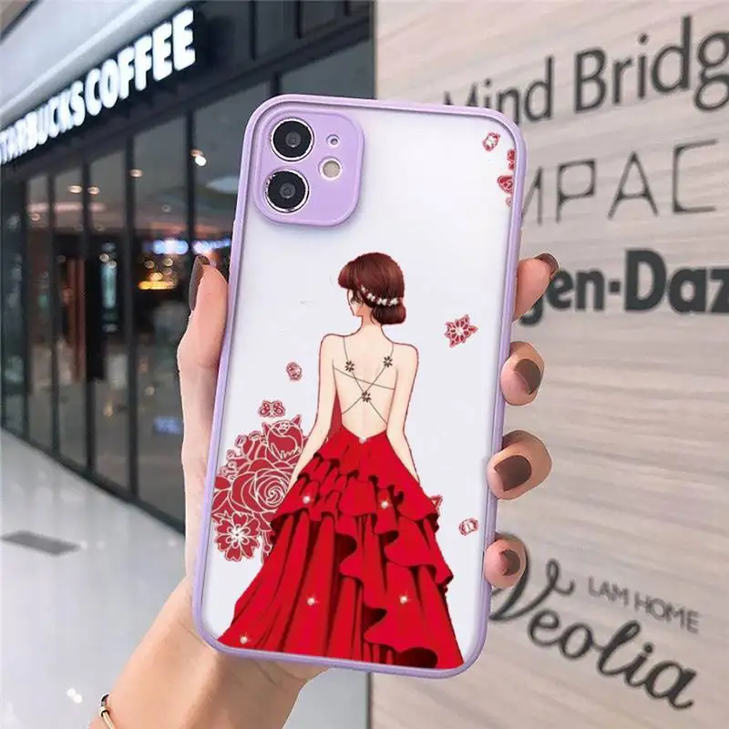 Fashion red dress girl marry couple Phone Case purple matte transparent For iPhone 7 8 x xs xr 11 12 pro plus max mini Clear
Fashion red dress girl marry couple Phone Case purple matte transparent For iPhone 7 8 x xs xr 11 12 pro plus max mini Clear