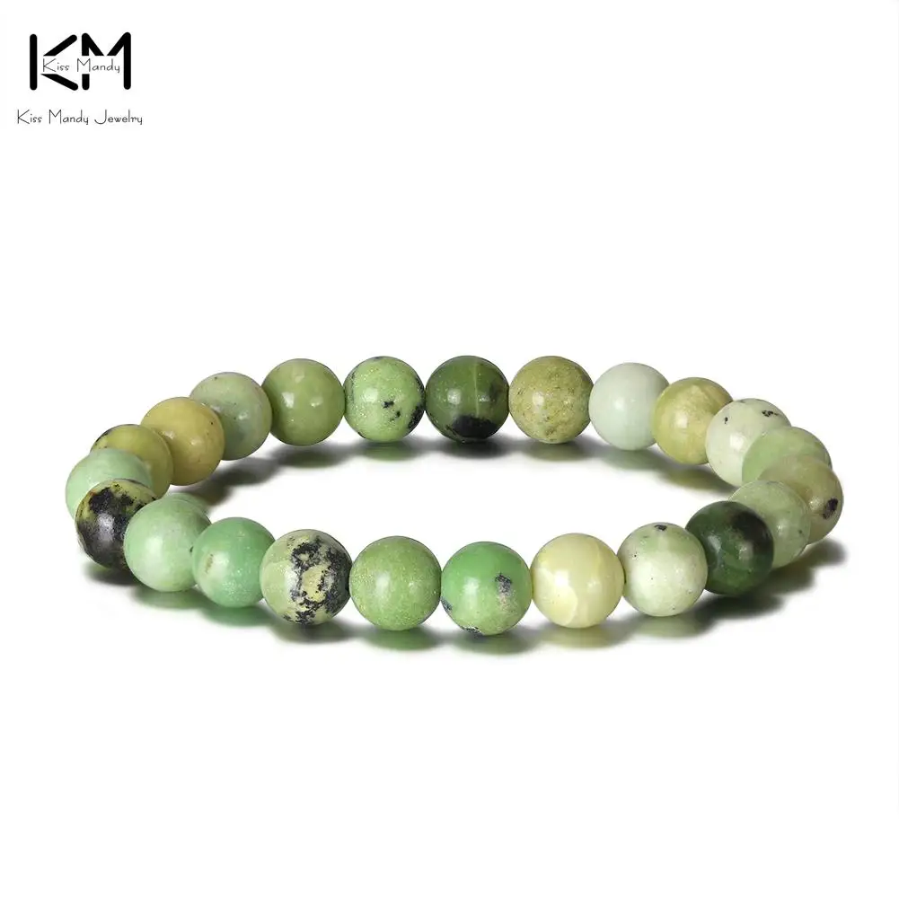 KISS MANDY Green Chrysoprase Stone Bracelet For Women Men Natural Stone Beads Bracelet Unisex Bracelet Gift Jewelry 8mm GMB30
KISS MANDY Green Chrysoprase Stone Bracelet For Women Men Natural Stone Beads Bracelet Unisex Bracelet Gift Jewelry 8mm GMB30
