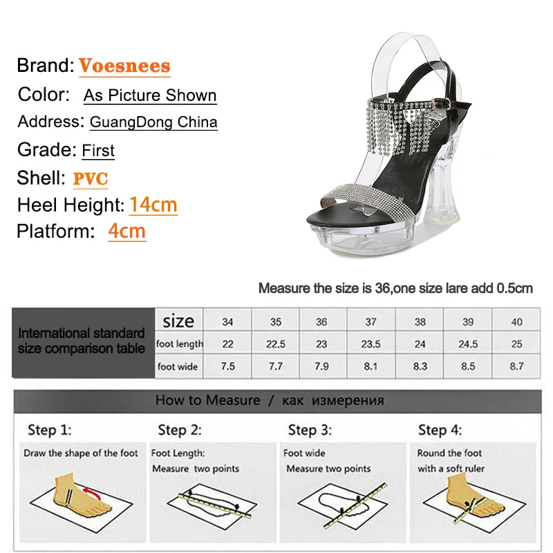 Voesnees Summer Fashion Crystal Diamond Tassel PVC Transparent Sandals Women Shoes 14CM One Word Band Platform High Heels 2021
Voesnees Summer Fashion Crystal Diamond Tassel PVC Transparent Sandals Women Shoes 14CM One Word Band Platform High Heels 2021
