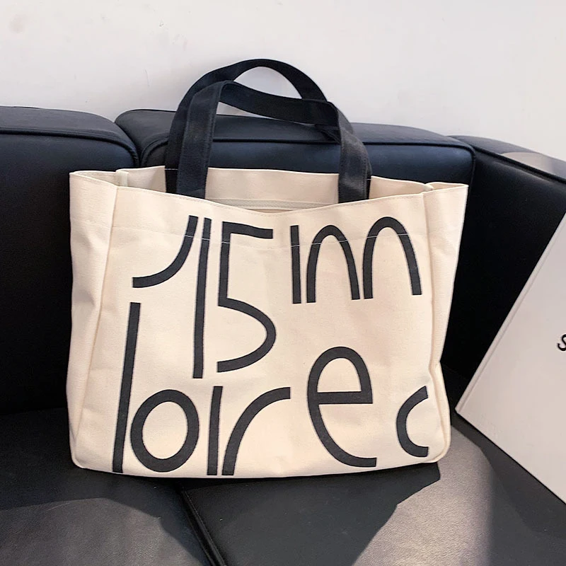 Canvas Tote Bag Women Designer Handbag 2021 Girl Shopper Fashion Casual Solid Color Letter Printing Large Capacity Shoulder Bags
Canvas Tote Bag Women Designer Handbag 2021 Girl Shopper Fashion Casual Solid Color Letter Printing Large Capacity Shoulder Bags