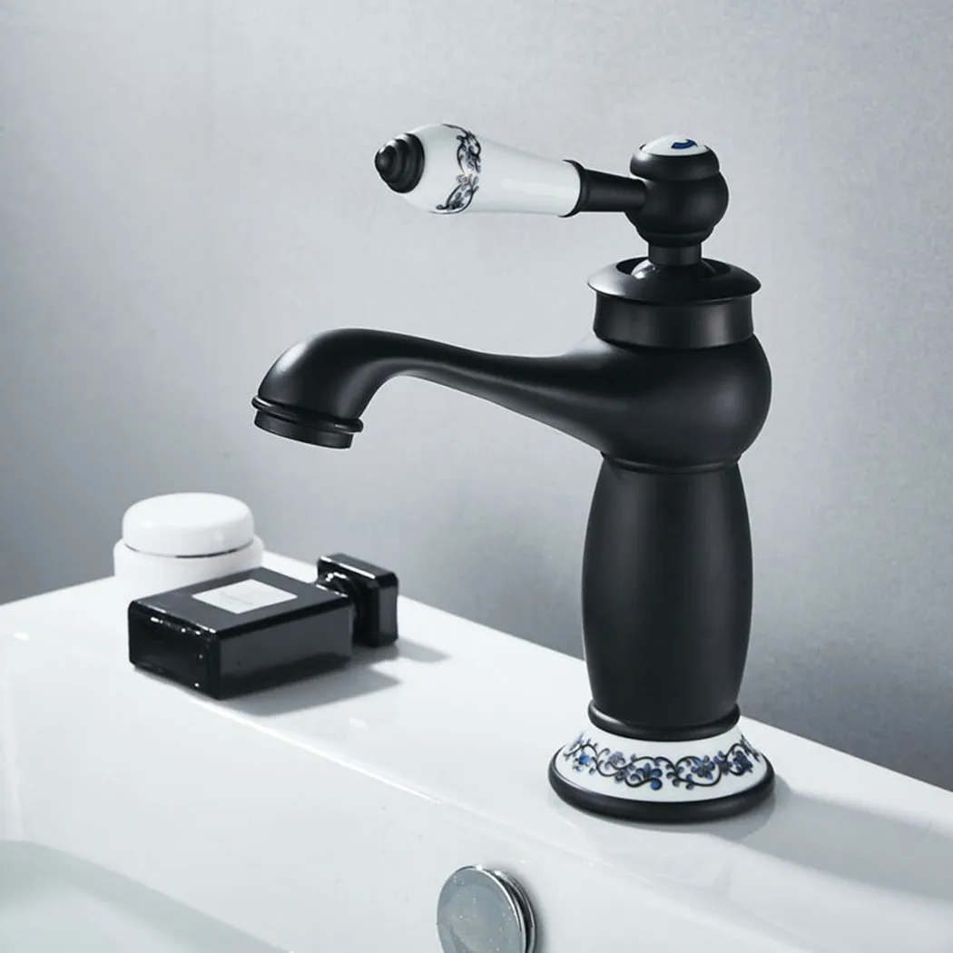 Blue And White Porcelain Copper European Wash Basin Faucet Hot And Cold Retro Bathroom Toilet Antique Wash Basin Black Faucet
Blue And White Porcelain Copper European Wash Basin Faucet Hot And Cold Retro Bathroom Toilet Antique Wash Basin Black Faucet