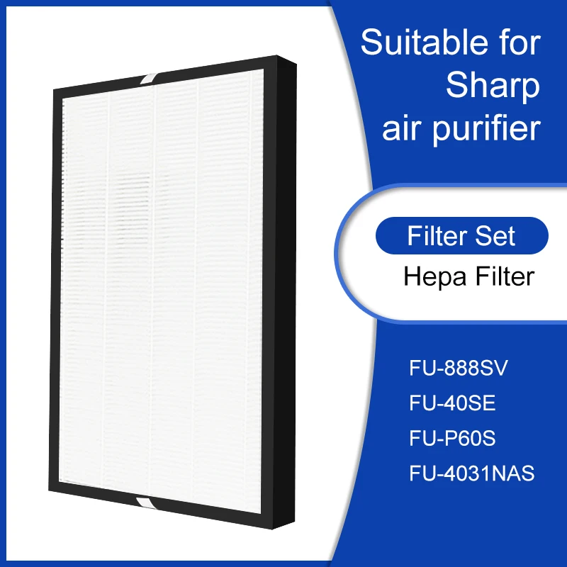 Для очиститель воздуха Sharp FU-888SV FU-440E FU-40SE FU-P60S FU-4031NAS Hepa Filter 
Для очиститель воздуха Sharp FU-888SV FU-440E FU-40SE FU-P60S FU-4031NAS Hepa Filter