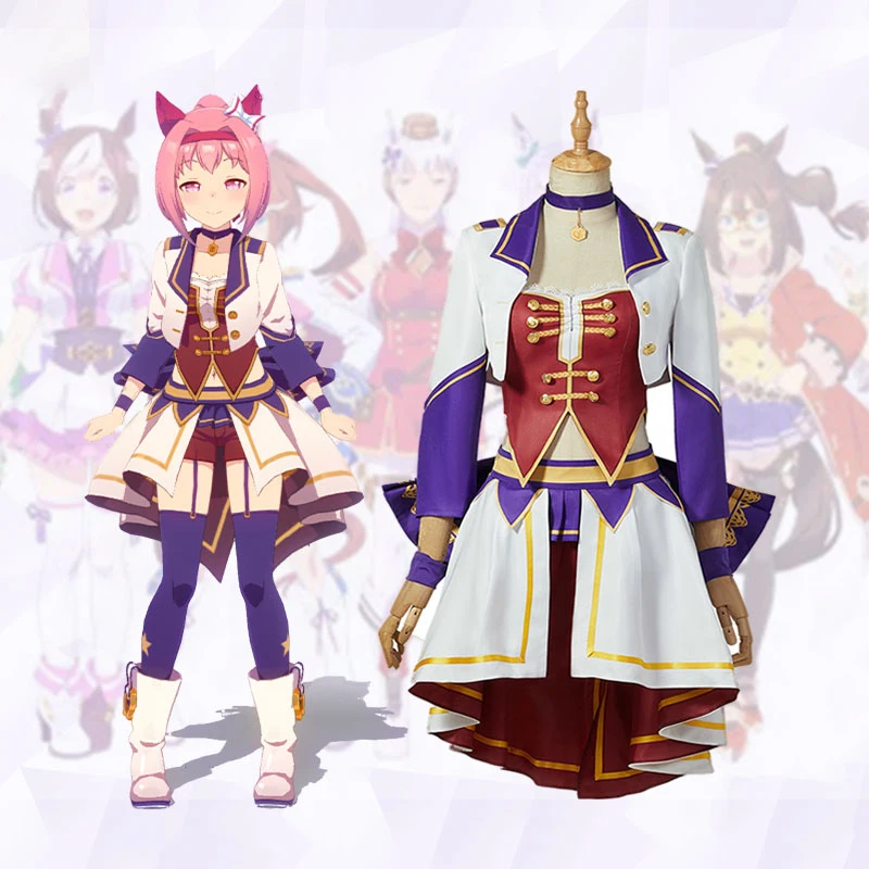 Pretty Derby Cosplay Special Week / Silence Suzuka /Air Groove School Uniform Anime Halloween Party Lolita Show Clothes
Pretty Derby Cosplay Special Week / Silence Suzuka /Air Groove School Uniform Anime Halloween Party Lolita Show Clothes
