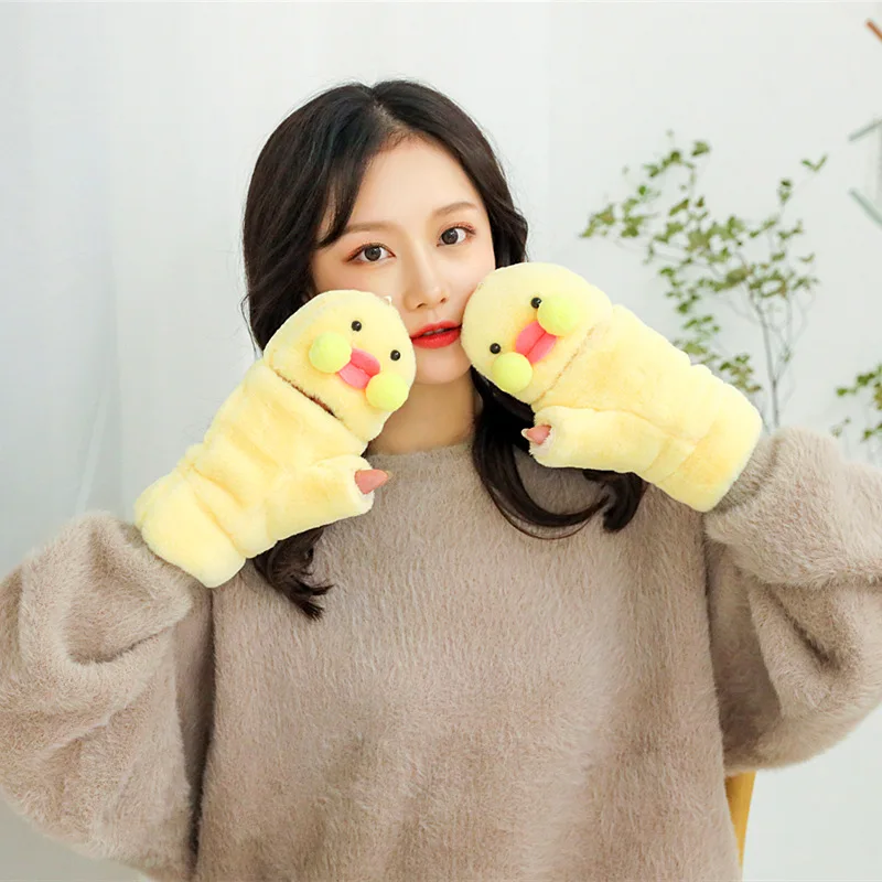 Soft Fashion Winter Warm Female Gloves Plus Velvet Thickened Cute Duck Cartoon Outfit Girls Christmas Gifts Girls Daily Gloves
Soft Fashion Winter Warm Female Gloves Plus Velvet Thickened Cute Duck Cartoon Outfit Girls Christmas Gifts Girls Daily Gloves