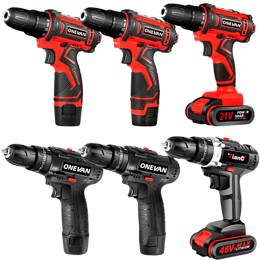 12V 16V 21V Electric Drill Cordless Electric Screwdriver Rechargeable Lithium Battery Drill 2 Speed Power Tools Home DIY Hand Dr
12V 16V 21V Electric Drill Cordless Electric Screwdriver Rechargeable Lithium Battery Drill 2 Speed Power Tools Home DIY Hand Dr