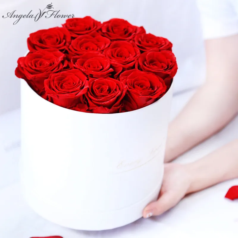 

Сохраненные неувядающие розы, цветы с ведром для объятий, Подарочный свадебный букет, материалы, вечная жизнь, Цветочная Роза, подарок на де...